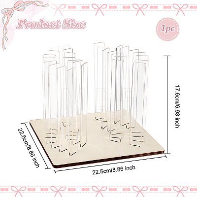 Wood Wood Bow Maker Templates DIY-WH0028-78-1