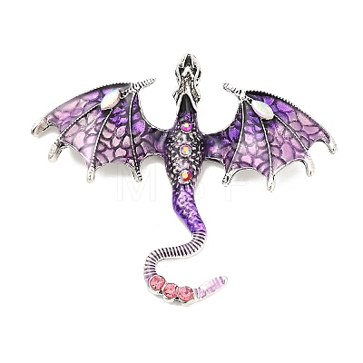 Alloy Rhinestone Big Pendants X-FIND-I060-01AS-05-1