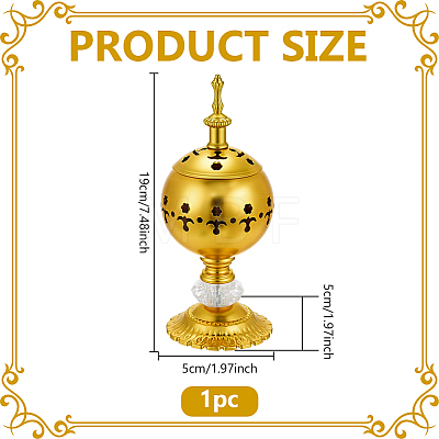 Iron Incense Burners AJEW-WH0709-491C-1