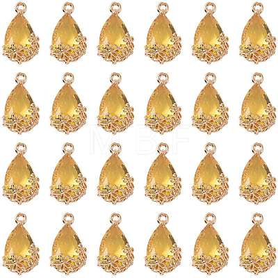 Transparent Glass Pendants GLAA-FZ0001-02D-1
