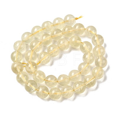 Natural Lemon Quartz(Heated) Beads Strands G-G286-A04-10mm-01-1