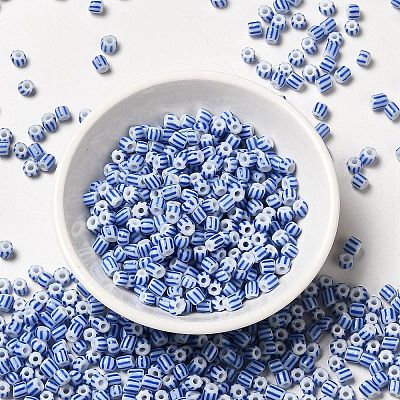 6/0 Opaque Colours Seep Glass Seed Beads X-SEED-F003-04A-02-1