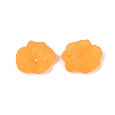 Frosted Acrylic Bead Caps KY-Q004-08D-1