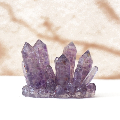 Natural Amethyst Crystal Cluster Shape Home Decoration PW-WG57F79-01-1