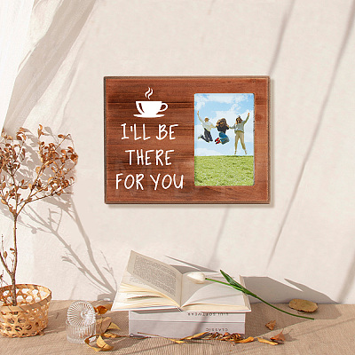 MDF Wood Photo Frames DIY-WH0231-067-1