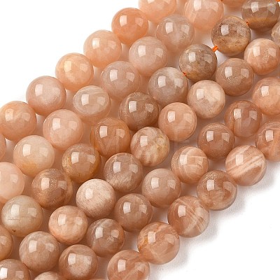 Round Natural Multi-Moonstone Beads Strands G-I176-09-10mm-01-1