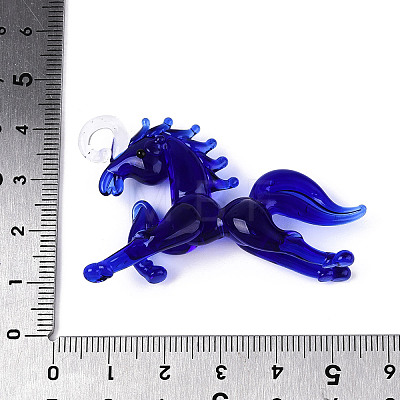 Handmade Lampwork Big Pendants LAMP-N034-13B-1