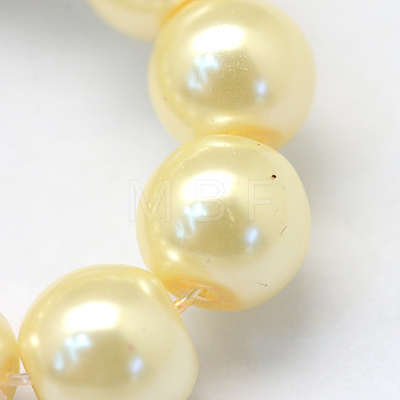 Baking Painted Glass Pearl Bead Strands HY-Q003-3mm-21-1