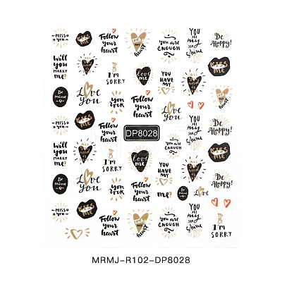 Summer Nail Decals Stickers MRMJ-R102-DP8028-1