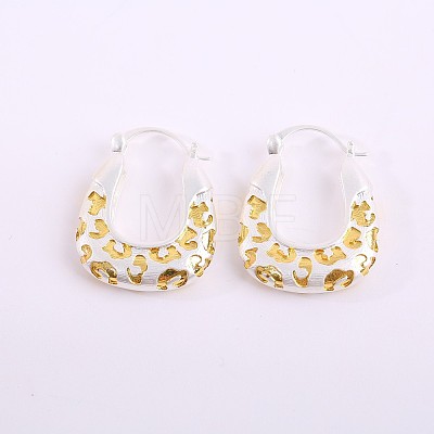 Brass Hoop Earrings for Women WG45214-01-1