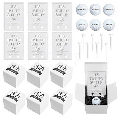 Golf Themed Groomsman Proposal Gift Box Sets DIY-NB0015-46-1