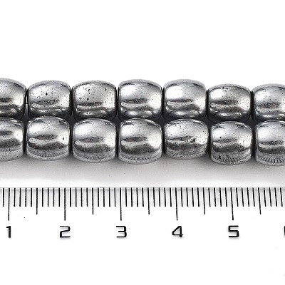 Synthetic Magnetic Hematite Beads Strands G-P545-H01-01D-1