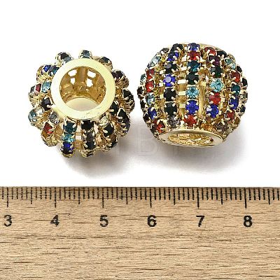 Rhinestone Brass Beads KK-D295-08G-01-1