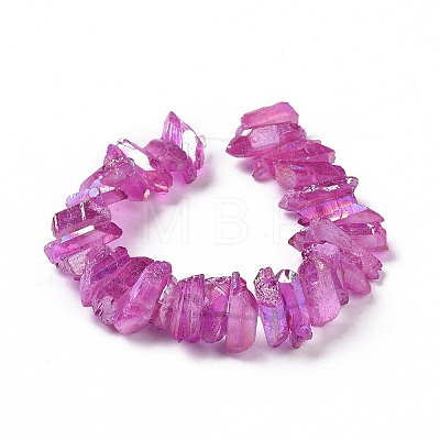 Natural Quartz Crystal Points Beads Strands G-K181-B24-1