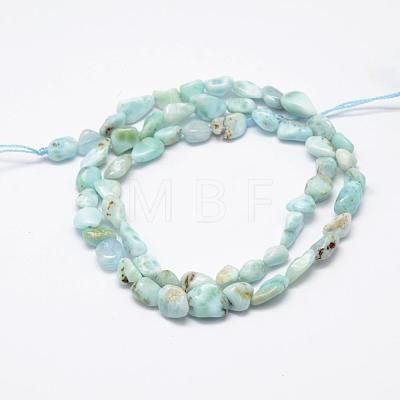 Natural Larimar Beads Strands G-F521-35-1