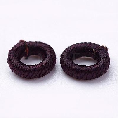 Polyester Weave Beads WOVE-N003-01-1