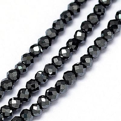 Non-magnetic Synthetic Hematite Bead Strands G-G914-2mm-33-1