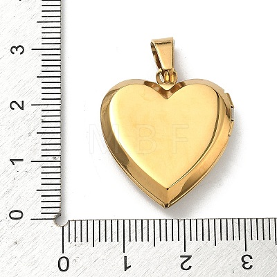 304 Stainless Steel Locket Pendants STAS-H255-02G-17-1