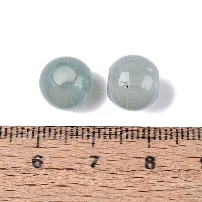 Natural White Jade European Beads G-Q607-01A-07-1