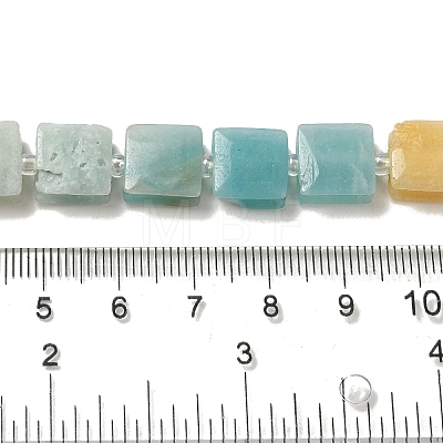 Natural Flower Amazonite Beads Strands G-L596-A14-01-1