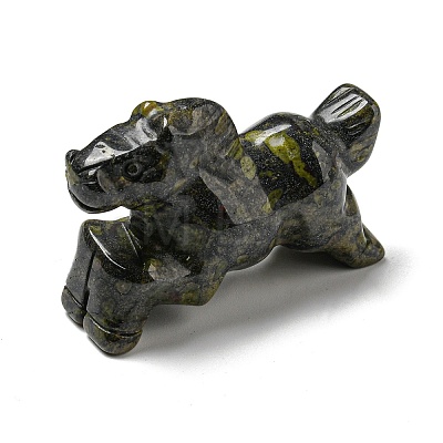 Natural & Synthetic Gemstone Carved Healing Horse Figurines DJEW-D012-05-1