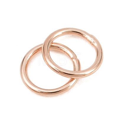 Brass Closed Jump Rings KK-D257-01RG-05-1