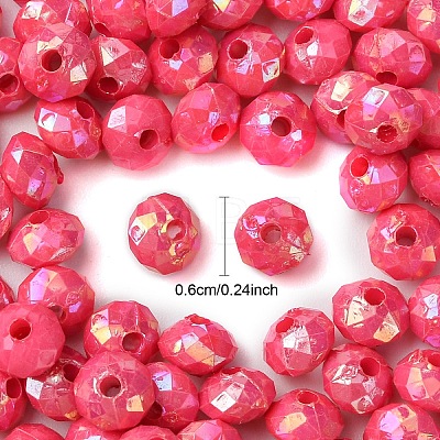 Opaque Acrylic Beads MACR-YW0003-55F-1