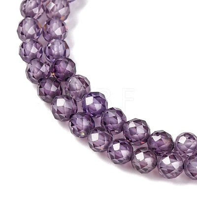 Cubic Zirconia Beads Strands G-G792-47-06C-1