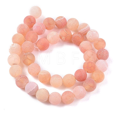 Natural Weathered Agate Beads Strands G-L534-07-10mm-1