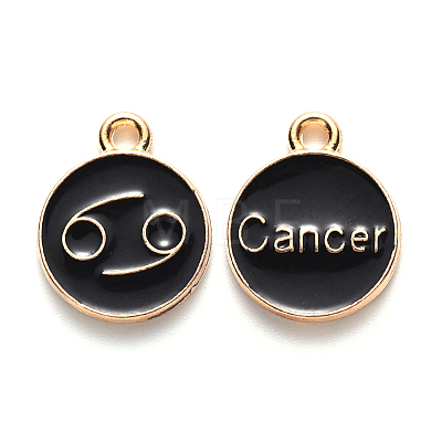 Alloy Enamel Pendants ENAM-S124-01B-08D-1