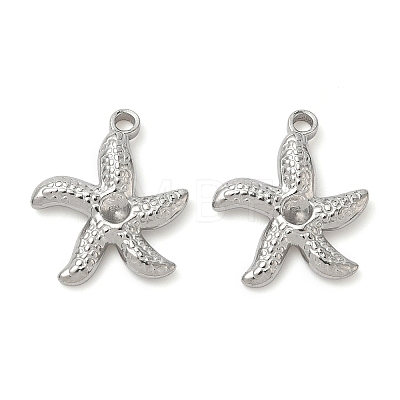 304 Stainless Steel Pendant Rhinestone Settings STAS-K267-12A-P-1