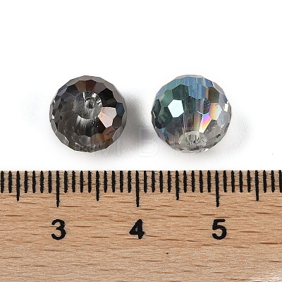 Transparent Electroplate Glass Beads EGLA-N002-31-G-1