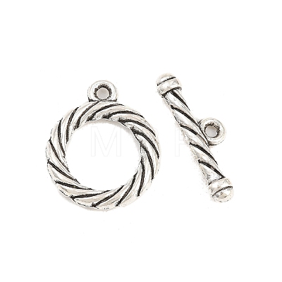 Alloy Toggle Clasps FIND-D041-09AS-01-1