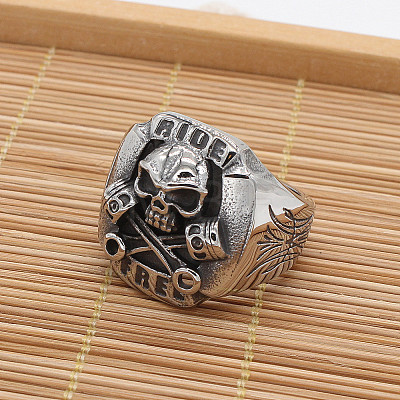 Retro Zinc Alloy Finger Rings for Men FS-WG2C134-04-1
