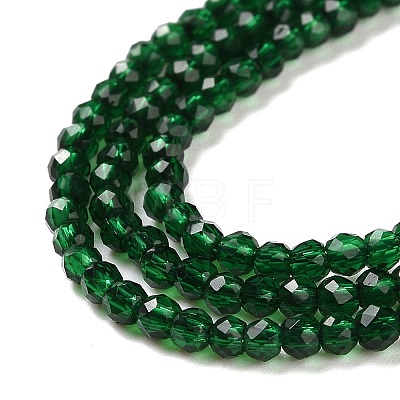 Transparent Glass Beads Strands GLAA-H021-04-15-1