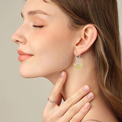 16 Pairs 16 Styles Alloy Enamel Leverback Earrings EJEW-BM0001-06-1