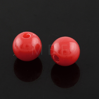 Fluorescent Acrylic Beads MACR-R517-6mm-11-1