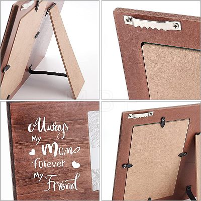 Olycraft MDF Photo Frames DJEW-OC0001-05G-1