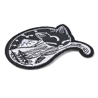 Computerized Embroidery Cloth Iron on/Sew on Patches DIY-F034-D07-1