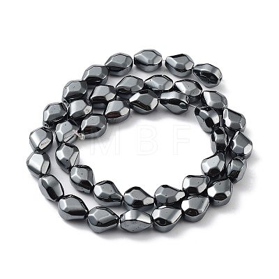 Synthetic Non-Magnetic Hematite Beads Strands G-H303-B25-1