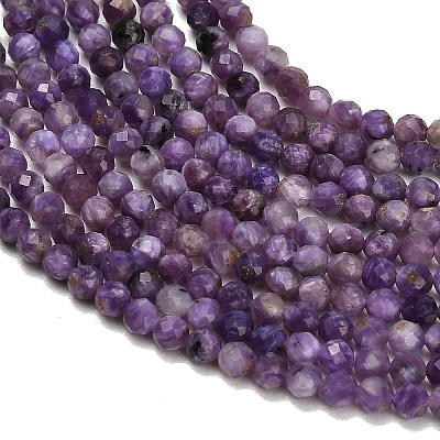Natural Charoite Beads Strands GG-CBA77FB-B02-3mm-1