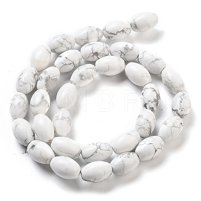 Natural Howlite Beads Strands G-B106-B25-01-1