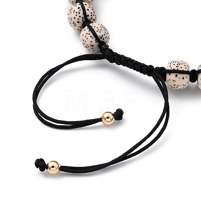 Men's Adjustable Nylon Thread Braided Bead Bracelets BJEW-JB05466-02-1