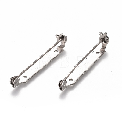 304 Stainless Steel Brooch Pin Back Bar Findings STAS-P249-24P-1