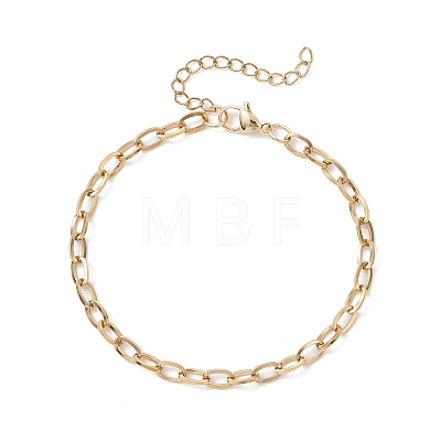 304 Stainless Steel Cable Chain Bracelets for Women BJEW-JB12687-1
