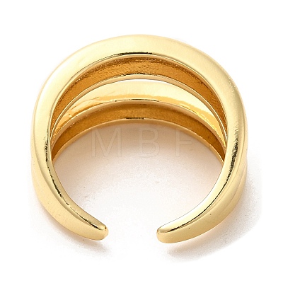 Brass Open Cuff Rings RJEW-P098-24G-1