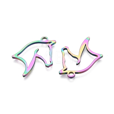 Ion Plating(IP) 201 Stainless Steel Pendants STAS-T063-167M-1