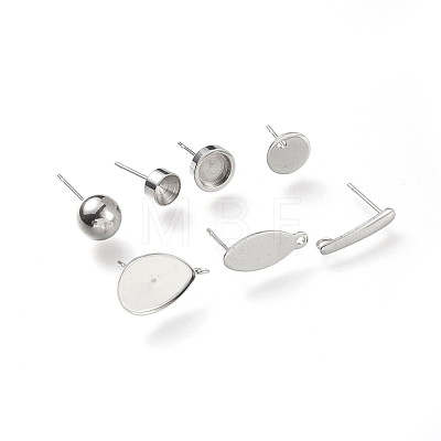 304 Stainless Steel Sutd Earring Findings kits STAS-I152-13P-1