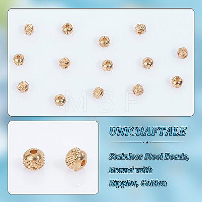 Unicraftale 304 Stainless Steel Beads STAS-UN0047-38-1