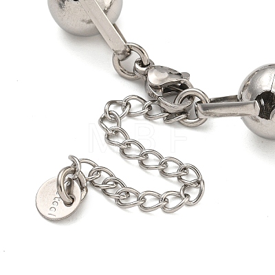 304 Stainless Steel Link Chain Bracelets BJEW-S153-08P-1